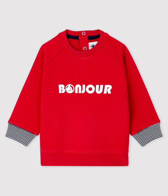 Sudadera estampada para bebé niño rojo TERKUIT