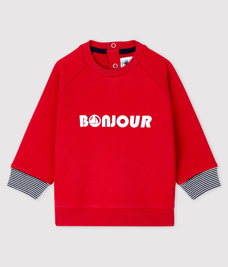 Sudadera estampada para beb&eacute; ni&ntilde;o rojo