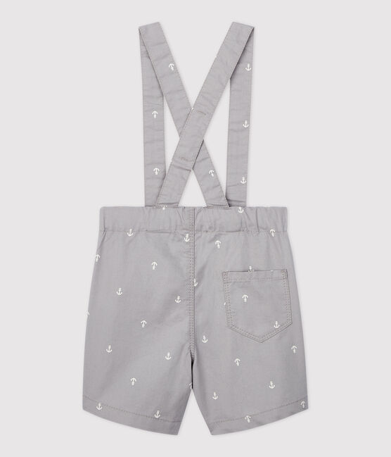 Pantalón corto de sarga irresistible de bebé niño gris CONCRETE/blanco MARSHMALLOW