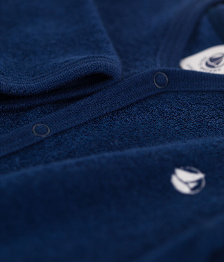 Pelele de rizo para beb&eacute; azul