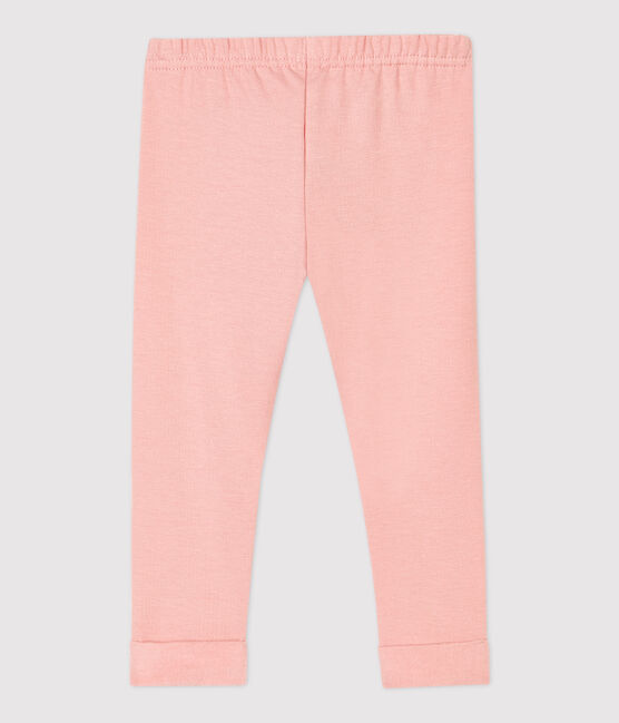 Pantalón de algodón orgánico de bebé. rosa CHARME