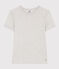 Camiseta L'ICONIQUE de algodón con cuello redondo para mujer gris BELUGA CHINE