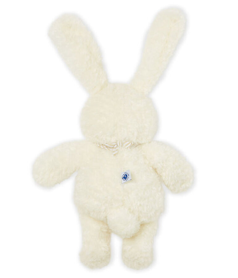 Peluche de conejo musical para beb&eacute; de borreguillo blanco