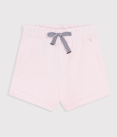 Shorts lisos de algod&oacute;n para beb&eacute;