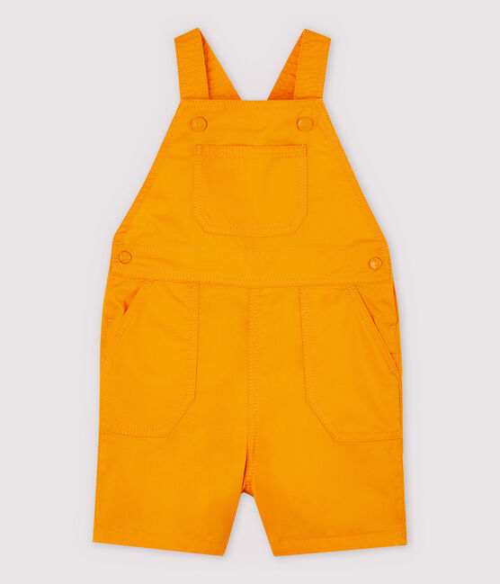Peto corto de sarga irresistible de bebé niño amarillo TEHONI
