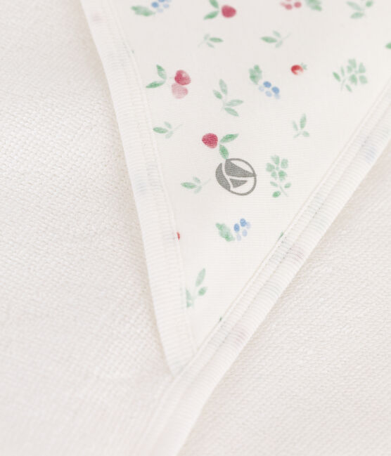 Capa de baño de algodón para bebé blanco MARSHMALLOW/blanco MULTICO