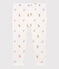 Leggings estampados de algodón de bebé niña blanco MARSHMALLOW/blanco MULTICO