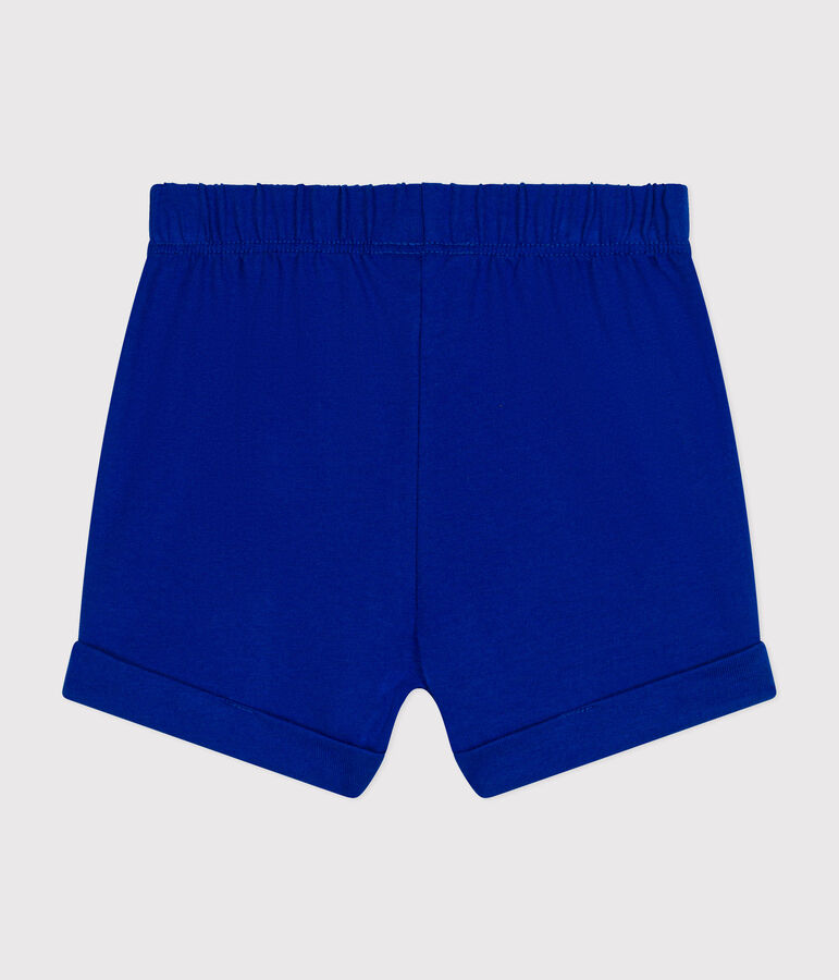 Pantal&oacute;n corto de jersey ligero de beb&eacute; azul