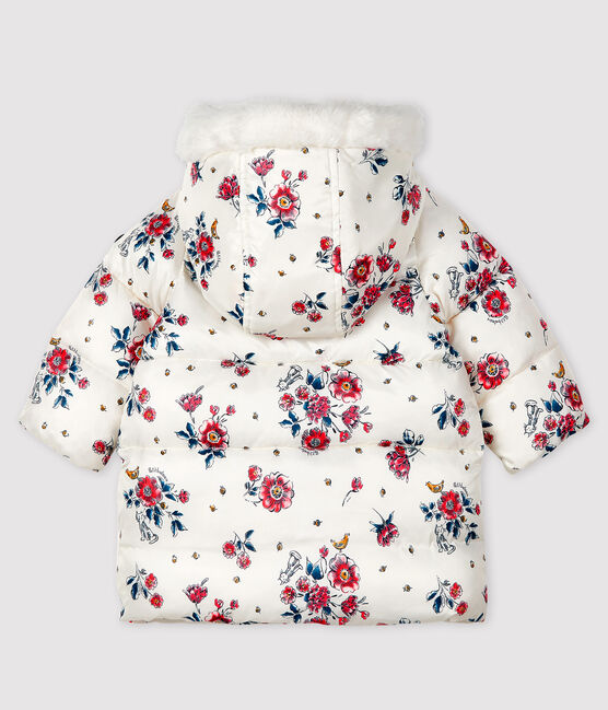 Chaqueta alcolchada para bebé niña blanco MARSHMALLOW/blanco MULTICO