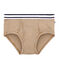 Calzoncillo para hombre con la milrayas marron BRINDILLE/blanco MARSHMALLOW