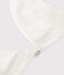 Sujetador blanco con apertura frontal de algodón orgánico y elastano blanco ECUME