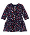 Vestido estampado para bebé niña azul SMOKING/blanco MULTICO CN