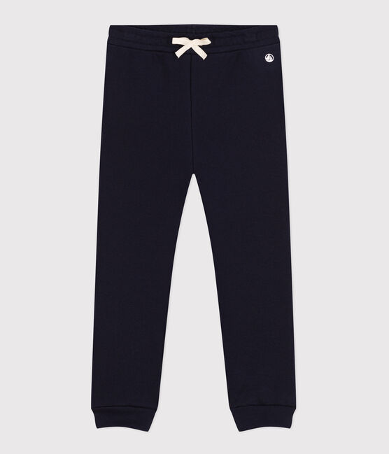 Pantalón de chándal de muletón para niña azul SMOKING