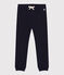 Pantalón de chándal de muletón para niña azul SMOKING