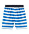 Shorts de playa infantiles para niño azul RIYADH/blanco MARSHMALLOW