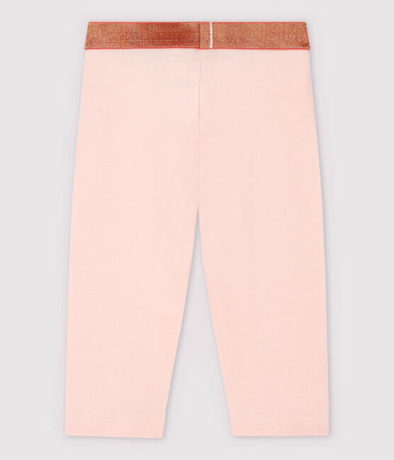 Leggings de punto de licra de niña rosa MINOIS