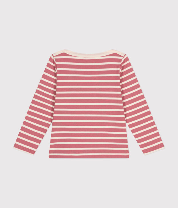 Marinera emblem&aacute;tica de algod&oacute;n para ni&ntilde;o/ni&ntilde;a rosa/crudo