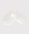 Manoplas de algodón liso para bebé blanco MARSHMALLOW