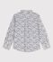 Camisa de popelina de niño blanco ECUME/blanco MULTICO
