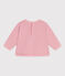 Sudadera de bebé de algodón liso rosa CHARME