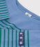 Marinera infantil de algod&oacute;n azul/verde