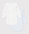 Lot de 2 bodies manches longues en coton. multicolor