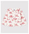 Rebeca de felpa estampada de bebé niña blanco MARSHMALLOW/rojo TERKUIT