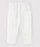Pantalón de vestir de rayas de popelina de bebé niño blanco MARSHMALLOW