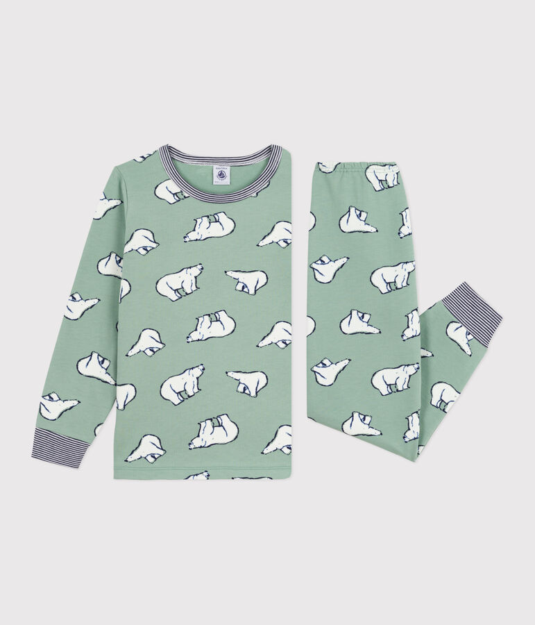 Pijama infantil de felpa con estampado de osos SAULE/ MULTICO