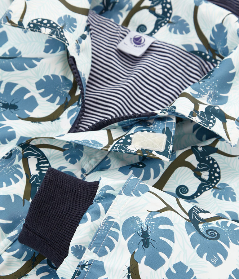 Impermeable estampado infantil para ni&ntilde;o blanco/multicolor