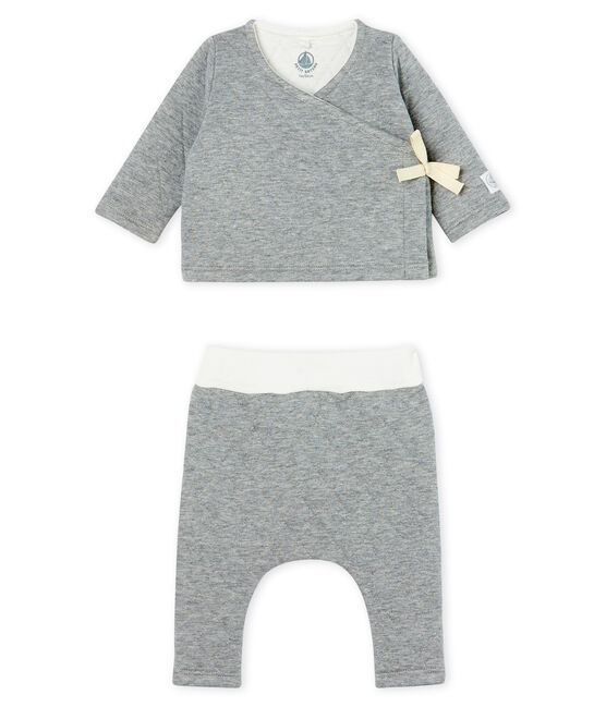 Conjunto de dos piezas para bebé de túbico acolchado gris SUBWAY CHINE CN
