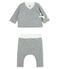 Conjunto de dos piezas para bebé de túbico acolchado gris SUBWAY CHINE CN