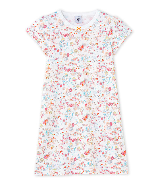 Camisón de niña estampado blanco ECUME/rosa CUPCAKE/ MULTICO