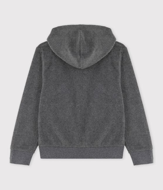 Polar con capucha niña/niño gris GRIS FONCE/ DARK GREY
