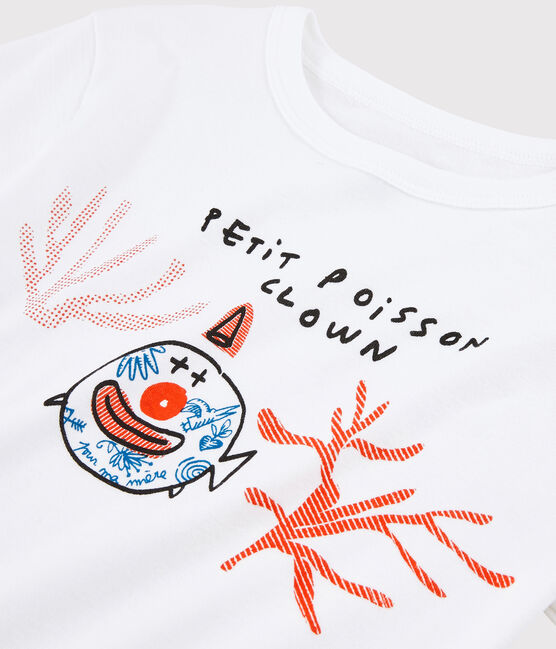 Camiseta Serge Bloch para niño blanco ECUME