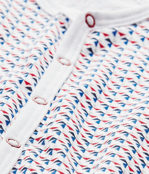 Pijama estampado para beb&eacute; ni&ntilde;o blanco/multicolor