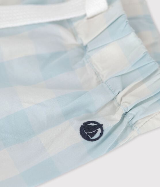 «Shorts» de popelina de Vichy de bebé BOLDAIR/ MARSHMALLOW
