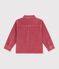 Camisa infantil lisa de terciopelo rosa