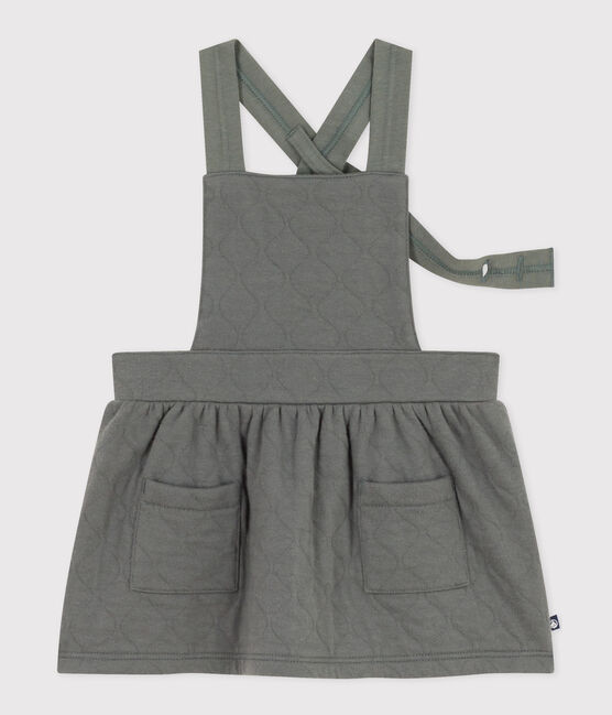 Vestido sin mangas de túbico acolchado para bebé verde THUYA