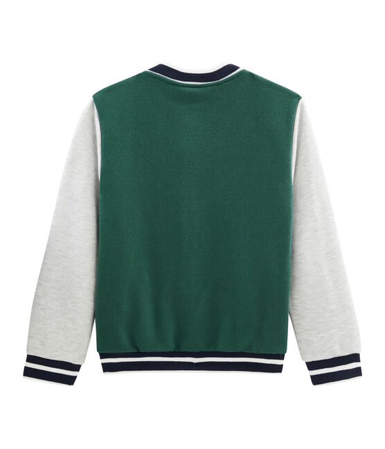 Chaqueta teddy de niño verde SOUSBOIS