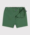 Pantalón corto de sarga para bebé verde PALMERAIE