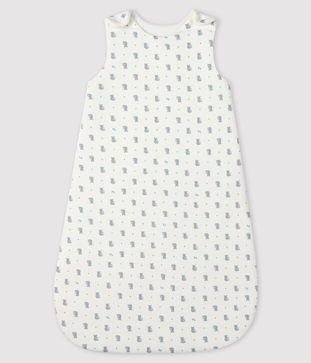 Saco de beb&eacute; de algod&oacute;n org&aacute;nico blanco/gris/multicolor