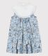 Vestido de popelina estampada para niña