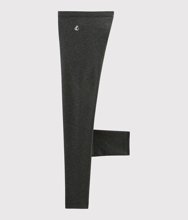 Leggings de punto para ni&ntilde;a gris/amarillo