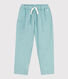 Pantalón ancho de sarga de algodón para niño