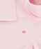 Camiseta infantil de cuello alto de algodón rosa JOLI