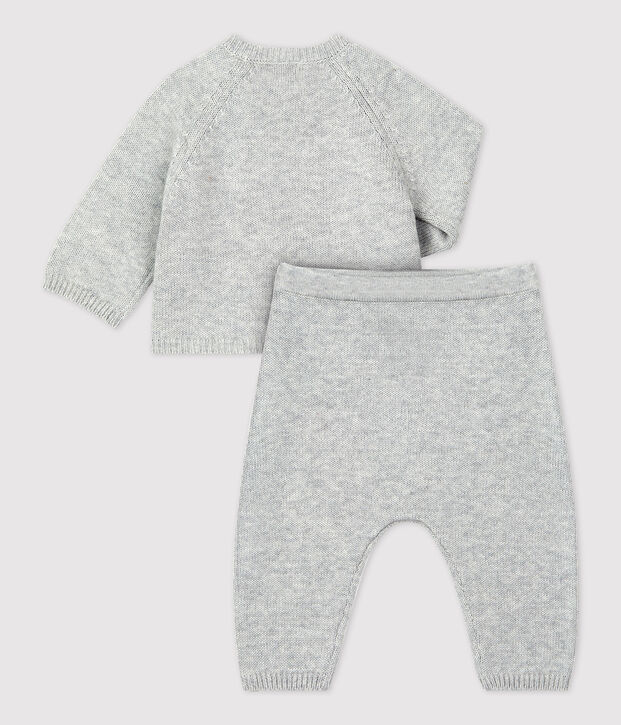 Conjunto de 2 piezas de Jacquard de punto ecol&oacute;gico para beb&eacute; BELUGA CHINE