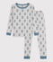 Pijama snugfit de algodón con perro gris POUSSIERE/ ROVER