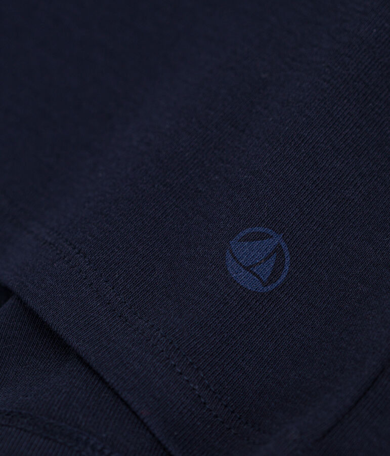 Camiseta Iconique de manga corta de punto liso para mujer azul