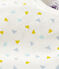Pijama enterizo con confeti de algodón sin botones de presión de bebé blanco MARSHMALLOW/blanco MULTICO